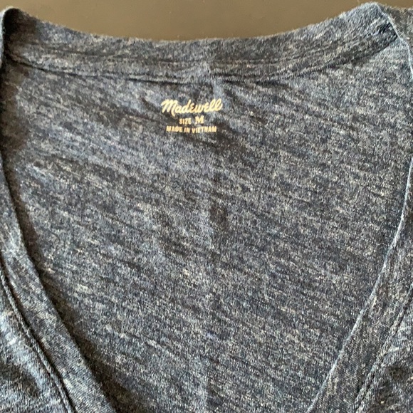 Madewell Whisper Cotton V-Neck Pocket Tee shirt - Picture 2 of 3